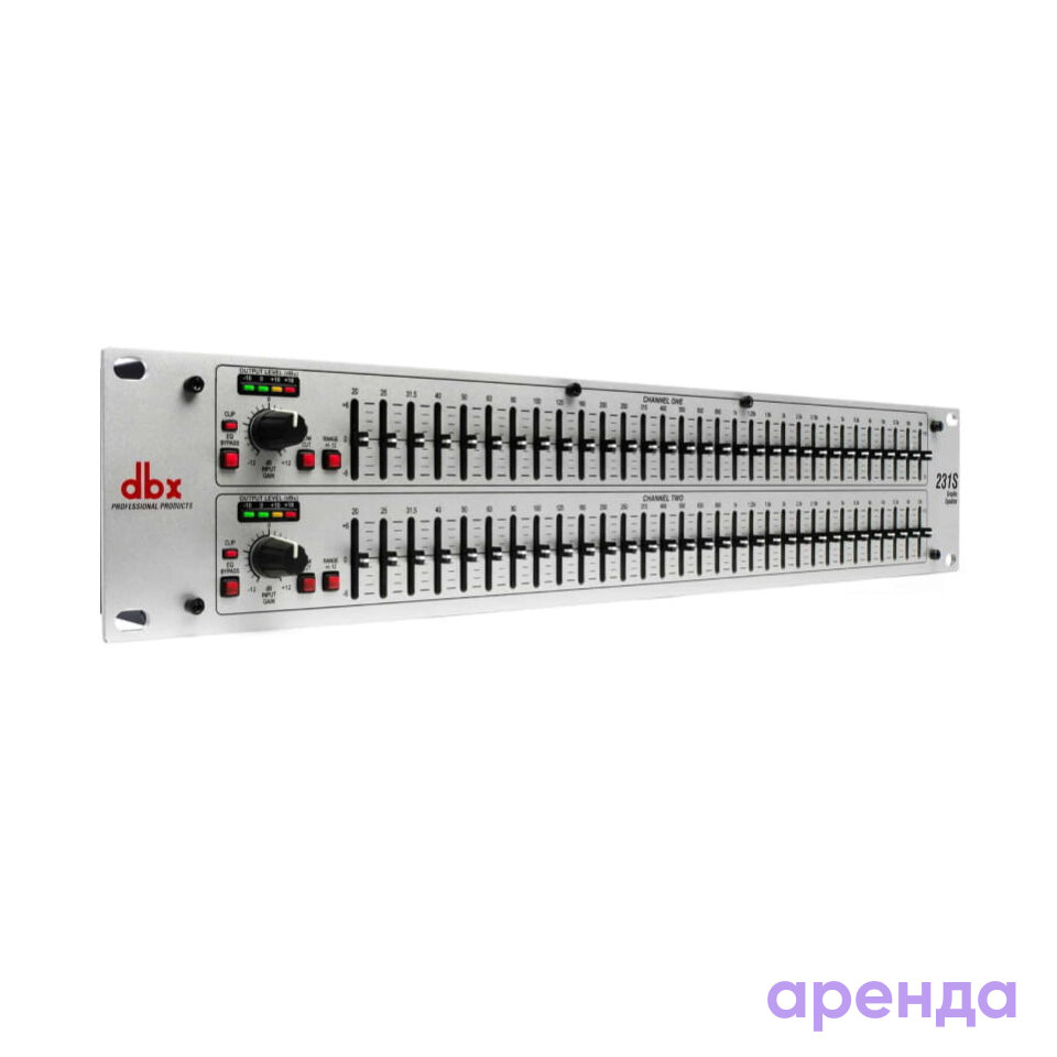 Подавитель акустической обратной связи DBX 231s в аренду в Cromi
