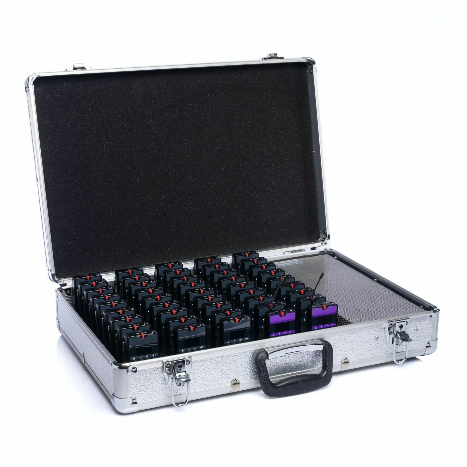 Комплект синхронного перевода 3 языка и 90 приемников