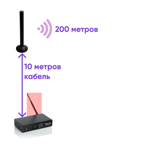 Внешняя антенна Reinvox AN-10 для стационарного передатчика S-100